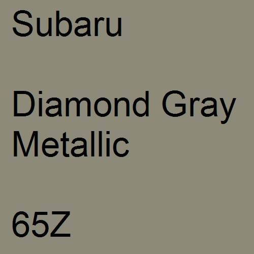 Subaru, Diamond Gray Metallic, 65Z.